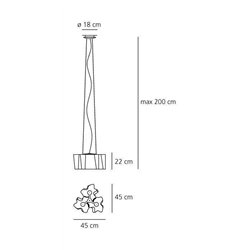 Artemide Logico Mini suspended lamp 3x120°