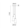 Artemide Look At Me 21 suspended lamp 3st
