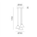Artemide Look At Me 35 Hanglamp 3st