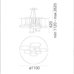 Artemide Mercury Led suspended lamp