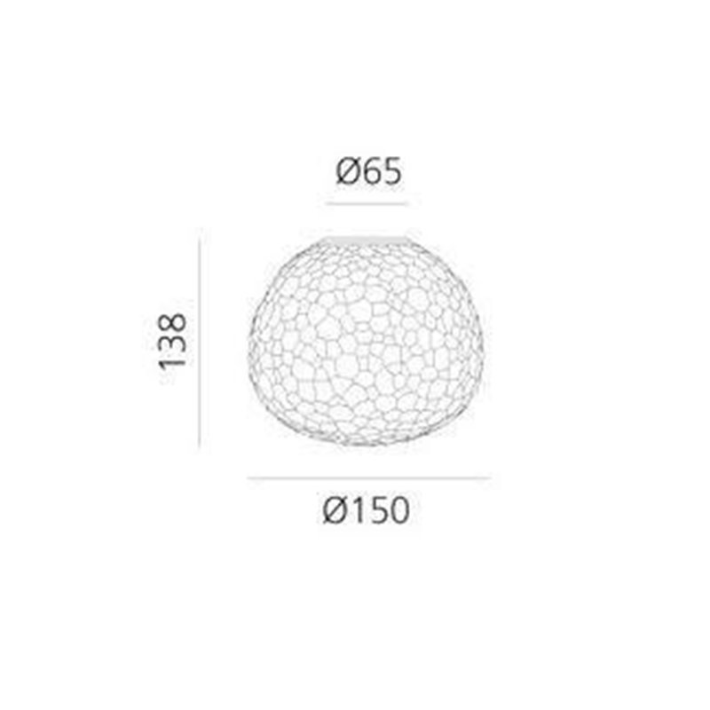 Artemide Meteorite 15 Wandlamp / Plafondlamp