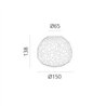 Artemide Meteorite 15 Wall lamp / ceiling lamp