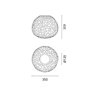 Artemide Meteorite 35 Wall lamp / ceiling lamp