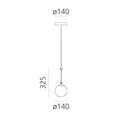 Artemide nh 14 Hanglamp
