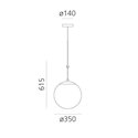 Artemide nh 35 Hanglamp