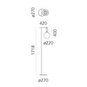 Artemide nh 22 Vloerlamp