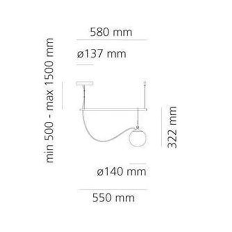 Artemide nh S1 14 Hanglamp