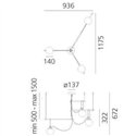 Artemide nh S3 14 Cluster Hanglamp