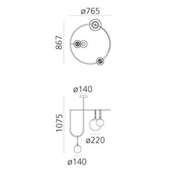Artemide nh S4 Circulaire suspended lamp