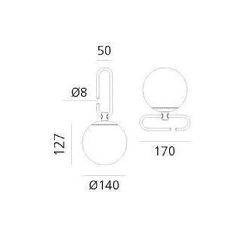 Artemide nh 1217 Tafellamp
