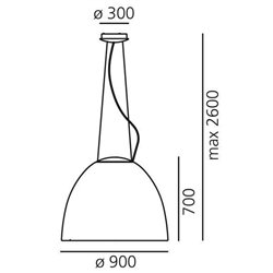 Artemide Nur 1618 suspended lamp