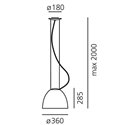Artemide Nur Mini Gloss Led Hanglamp