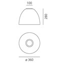 Artemide Nur Mini Gloss Plafondlamp