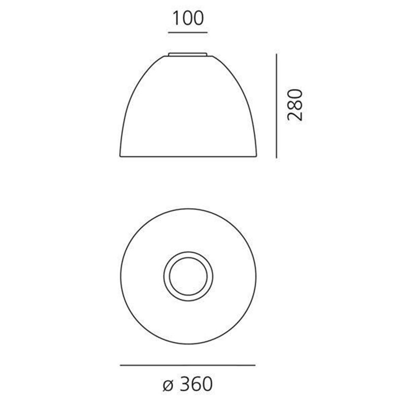 Artemide Nur Mini Gloss Plafondlamp