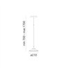 Artemide Orsa 21 suspended lamp