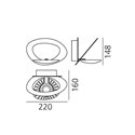 Artemide Pirce Micro Led Wandlamp