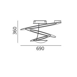 Artemide Pirce Mini ceiling lamp