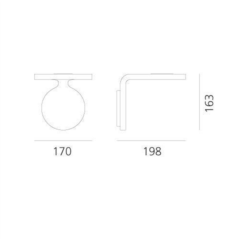 Artemide Rea 17 Wandlamp