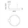 Artemide Ripple 90 suspended lamp