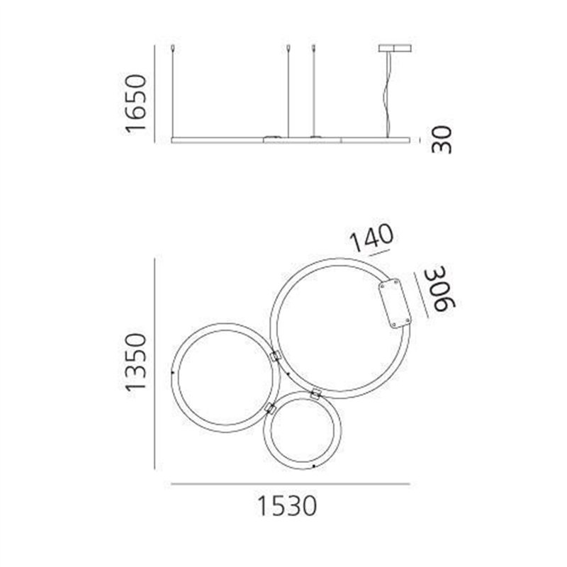 Artemide Ripple Cluster 3 Hanglamp