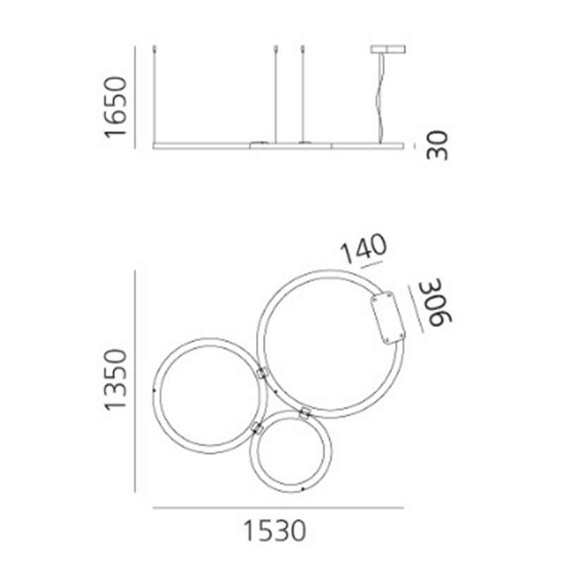 Artemide Ripple Cluster 3 Hanglamp