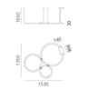 Artemide Ripple Cluster 3 suspended lamp