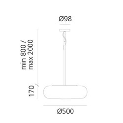 Artemide Itka 50 suspended lamp