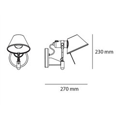 Artemide Tolomeo Faretto Wall ON/OFF