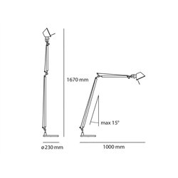 Artemide Tolomeo Reading Led Body