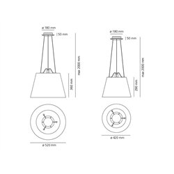 Artemide Tolomeo Mega Suspension Body