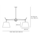 Artemide Tolomeo Basculante Suspension 2 Body