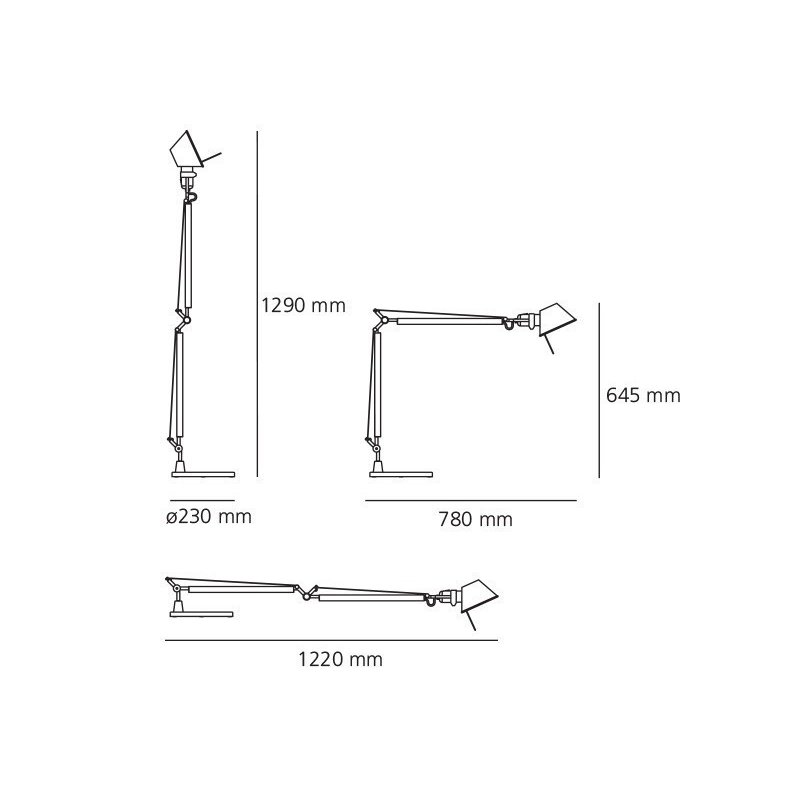 Artemide Tolomeo Tavolo Body