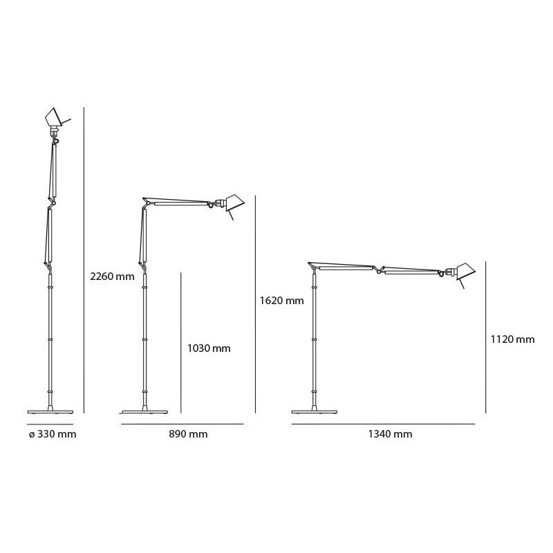 Artemide Tolomeo Tavolo Body