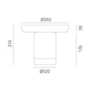 Artemide Bonta' Plate tafellamp