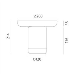 Artemide Bonta' Plate table lamp
