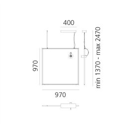 Artemide Discovery Space Square Spot Tw App Nro suspension lamp