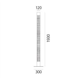 Artemide Mimesi White Integralis floor lamp