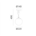 Artemide Nh 22 Ceiling plafondlamp