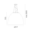 Artemide Nur 1618 Acoustic White Integralis hanglamp
