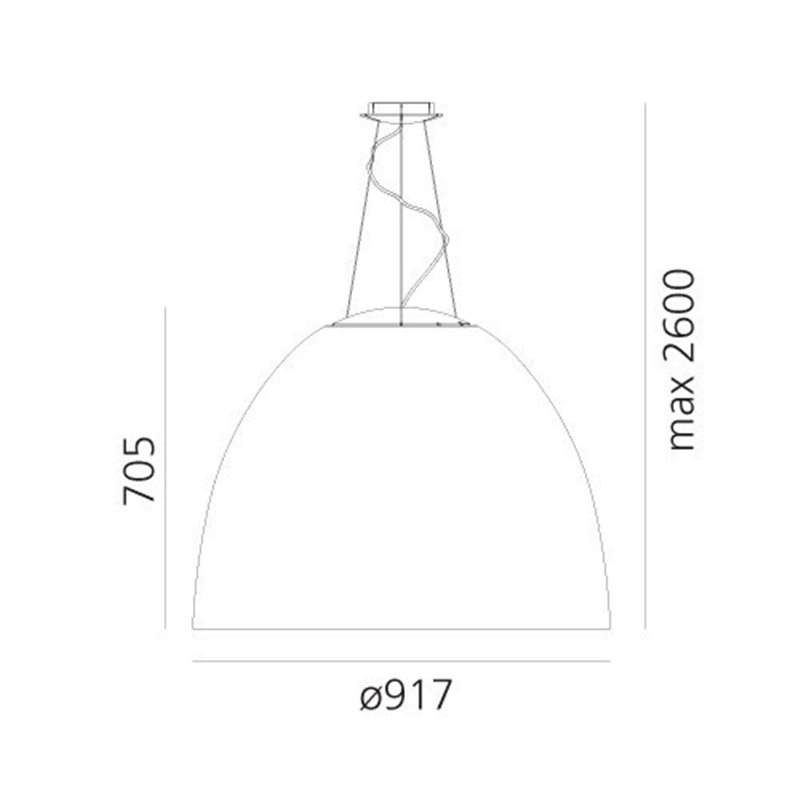 Artemide Nur 1618 Acoustic White Integralis hanglamp