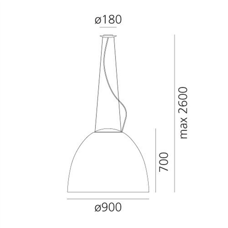 Artemide Nur 1618 White Integralis hanglamp