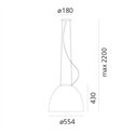 Artemide Nur Led White Integralis hanglamp