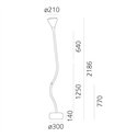 Artemide Pipe Led Floor White Integralis grondlamp