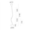 Artemide Pipe Led Floor White Integralis floor lamp