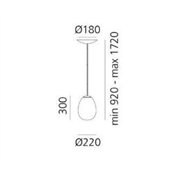 Artemide Stellar Nebula Small suspension lamp