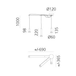 Artemide Stablight suspended lamp
