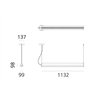Artemide Dreispitz - 1 Controlled Emission - 120 - Horizontal  suspension lamp