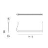 Artemide Dreispitz - 1 Controlled Emission - 150 - Horizontal  suspension lamp