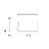 Artemide Dreispitz - 2 Diffused + 1 Controlled Emission - 120 - Horizontal  suspension lamp