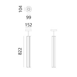 Artemide Dreispitz - 3 Diffused Emission - 90 - Vertical  suspension lamp